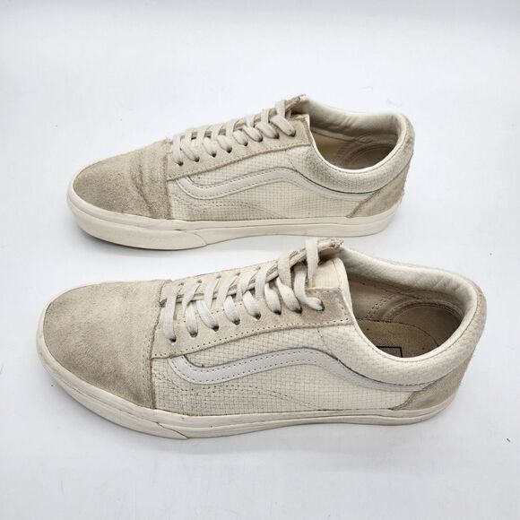 Vans Old Skool Woven Sneakers Marshmallow Snow Shoes Size 8.5 Women's 7 Men's - Picture 2 of 16